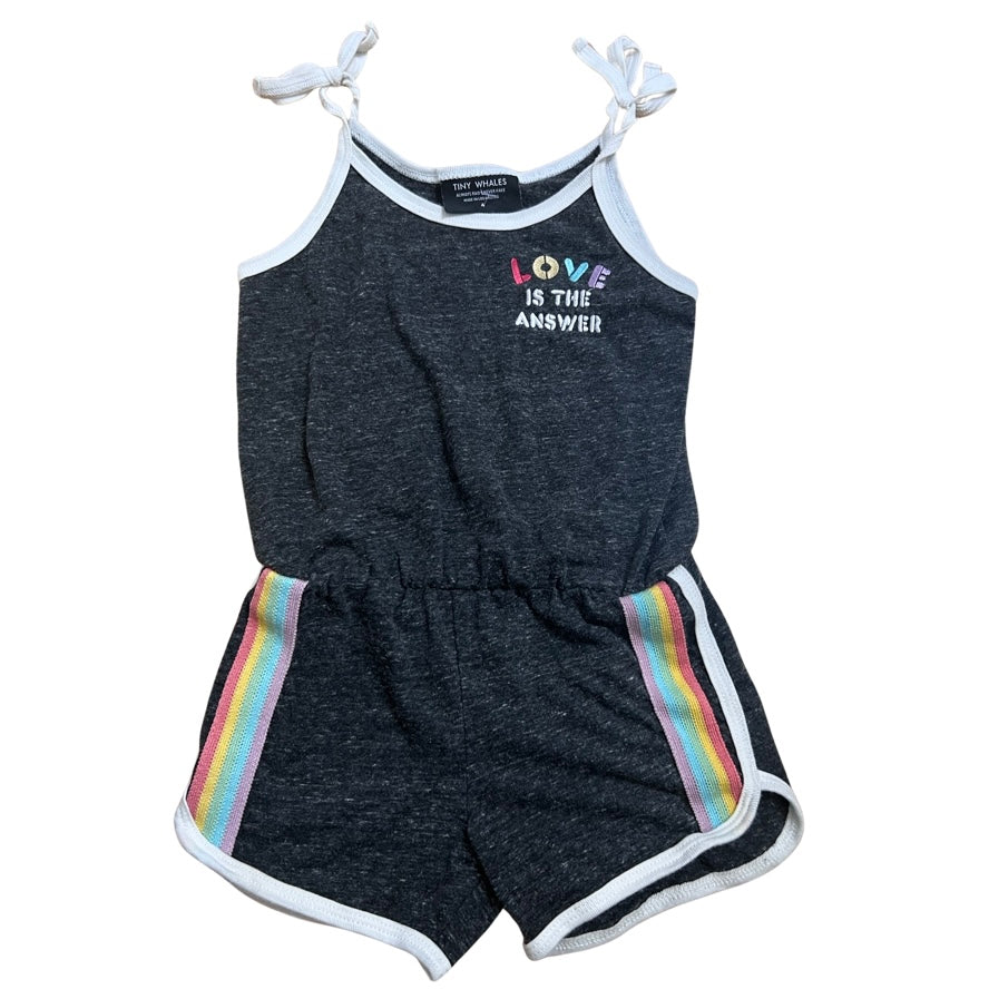 Tiny Whales romper, 4T