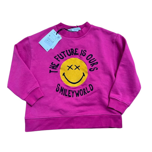 zara- SMILEY Sweatshirt, 6T