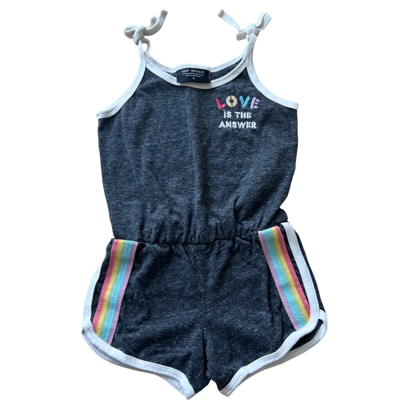 Tiny Whales Romper, 3T